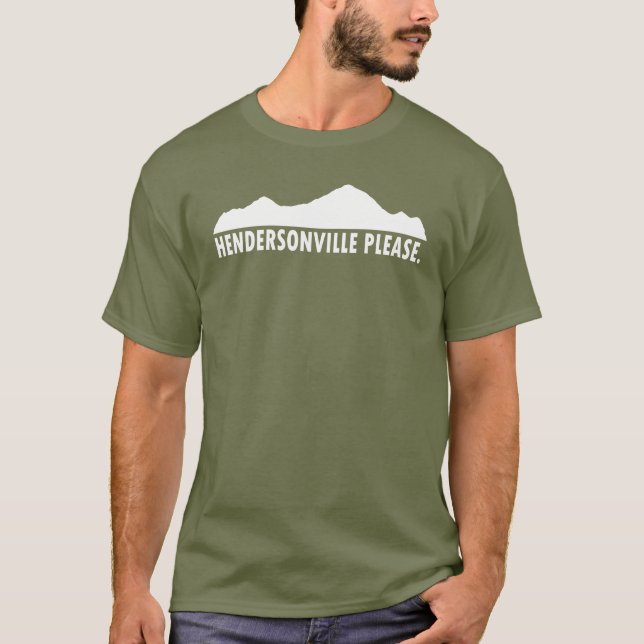 Hendersonville North Carolina Bitte T-Shirt (Vorderseite)