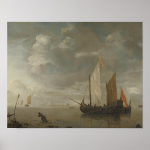 Hendrick Dubbels - Calm Sea Poster
