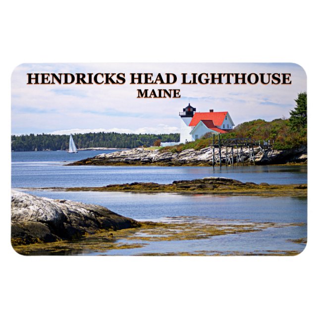 Hendricks Head Lighthouse, Maine Flexi Magnet (Horizontal)