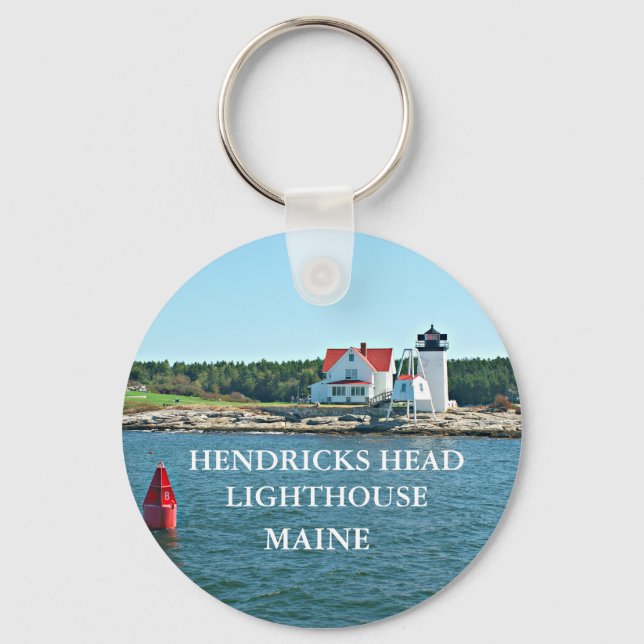 Hendricks Head Lighthouse, Maine Schlüsselanhänger (Vorderseite)