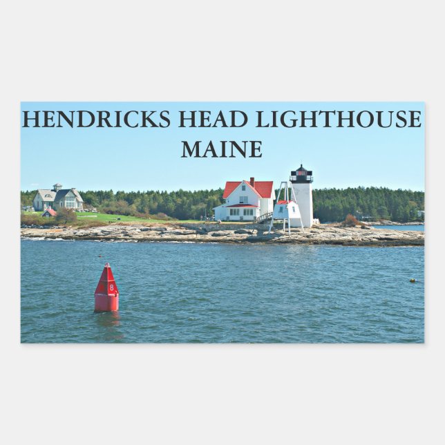 Hendricks Head Lighthouse, Maine Stickers (Vorderseite)