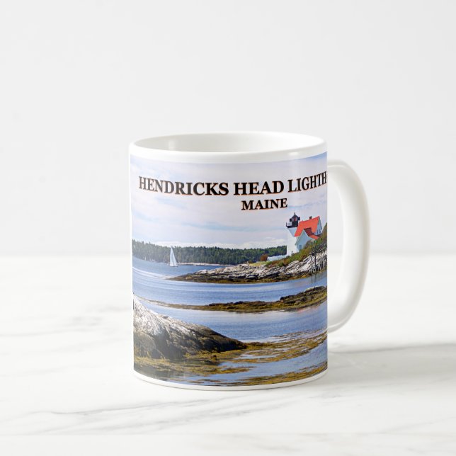 Hendricks Head Lighthouse, Maine Tasse (VorderseiteRechts)