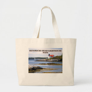 Hendricks Head Lighthouse, Maine Tote Bag Jumbo Stoffbeutel