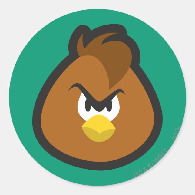 Henery Hawk 3 Runder Aufkleber (Vorderseite)