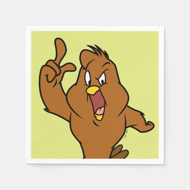 Henery Hawk Schreit Serviette (Vorderseite)