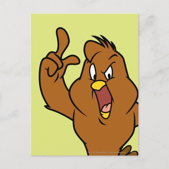 Henery Hawk Yelling Postkarte (Vorderseite)