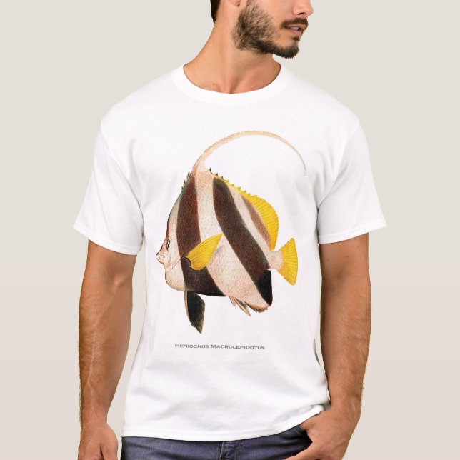 Heniochus Macrolepidotus T-Shirt (Vorderseite)