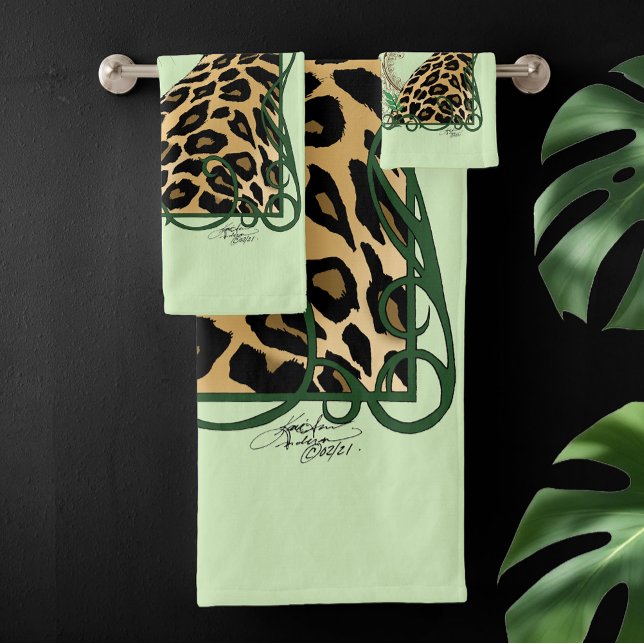 Henna Botanique Elégant Léopard Vert (Créateur téléchargé)