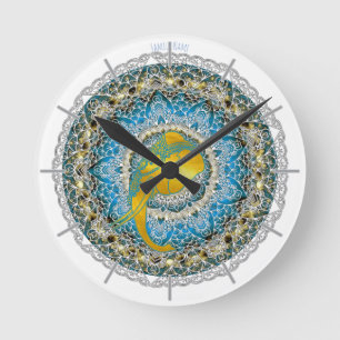 Henna Elephant Mandala Ganesha Mindfult Horloge