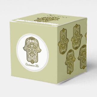 Henna Hand of Hamsa (Golden) Geschenkschachtel