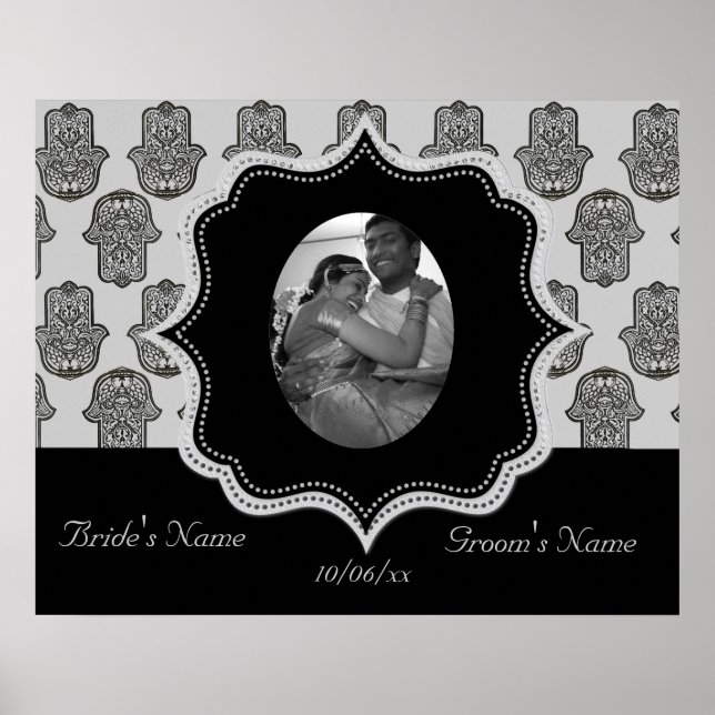 Henna Hand of Hamsa (Hochzeit) Poster (Vorne)