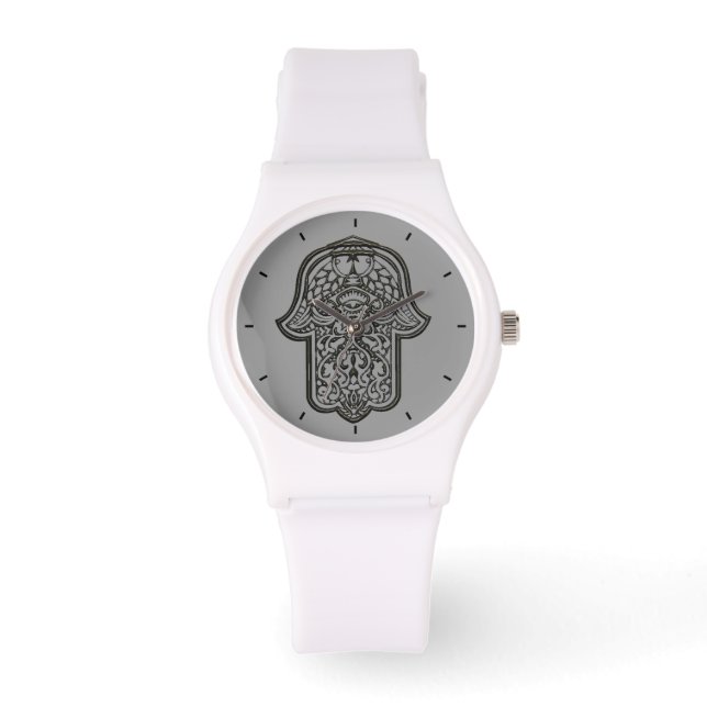 Henna Hand of Hamsa (Original) Armbanduhr (Vorderseite)