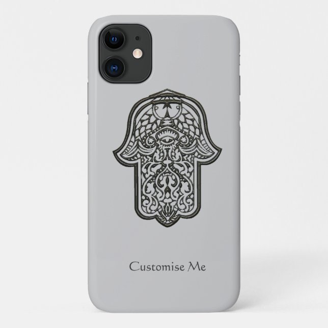 Henna Hand of Hamsa (Original) iPhone Case (Rückseite)