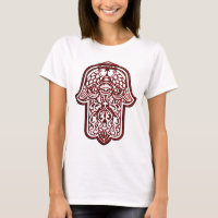 Henna Hand of Hamsa (rot)