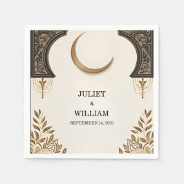 Henna Islam Nikah Arabic Walima Muslim Wedding Serviette