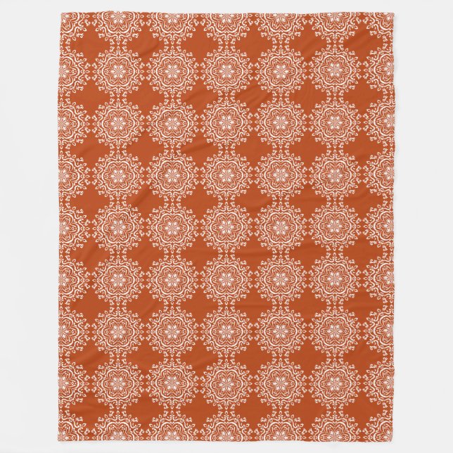 Henna Mandala Fleecedecke (Vorderseite)