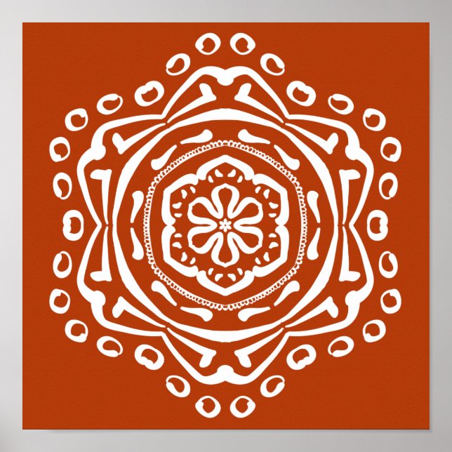 Henna Mandala Poster (Vorne)