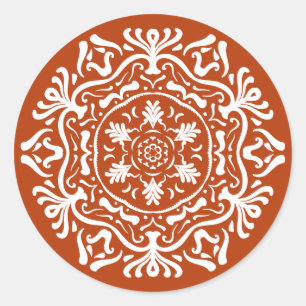 Henna Mandala Runder Aufkleber