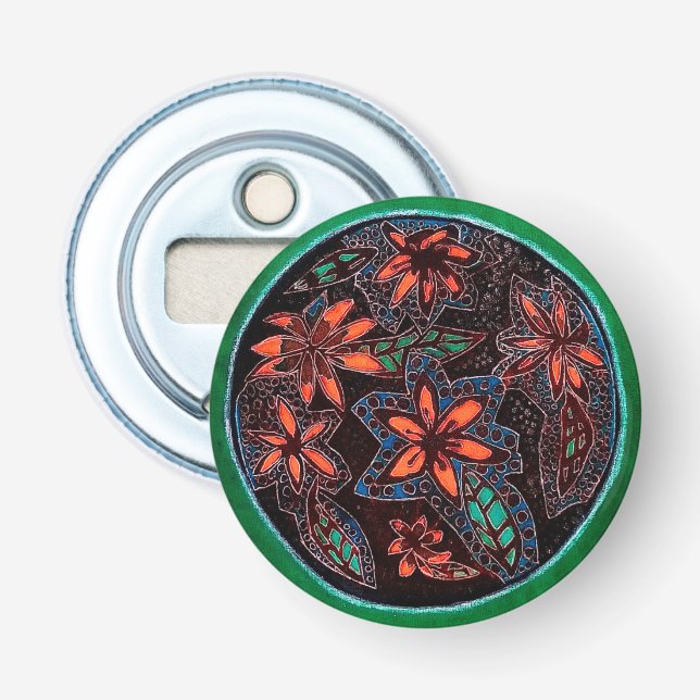 Henna-Muster Flaschenöffner (Vorderseite)