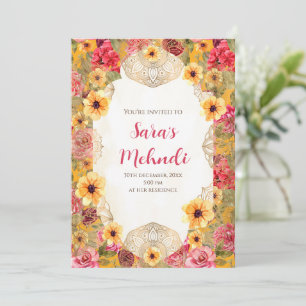 Henna-Party-Einladungen & Mehndi-Party-Einladungen Einladung