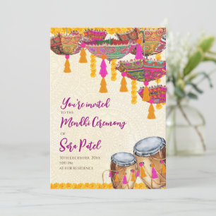 Henna-Party lädt zu Mehndi-Einladungen ein, Mehndi Einladung
