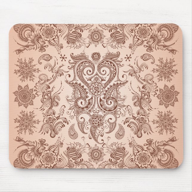 Henna Pattern-1 Mousepad (Vorne)