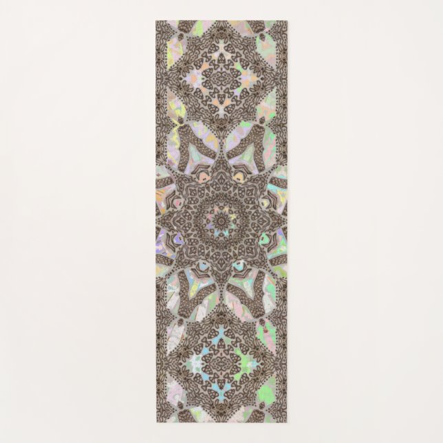 Henna Phoenix Original Art Mandala Yoga Mat Yogamatte (Vorderseite)