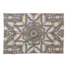 Henna Phownix Fractal Mandala Art Serviette de cui