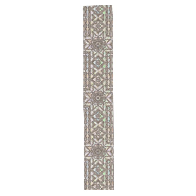 Henna Phownix Fraktal Mandala Kunst, Dichtung und  Großer Tischläufer (Vorderseite)