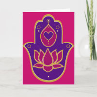 Hennastrauch Hamsa Lotus Rosa
