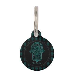 Hennastrauch-Hand von Hamsa (aquamarin) Tiermarke