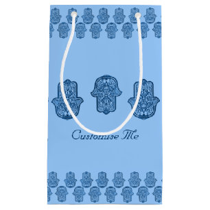 Hennastrauch-Hand von Hamsa (blau) Kleine Geschenktüte