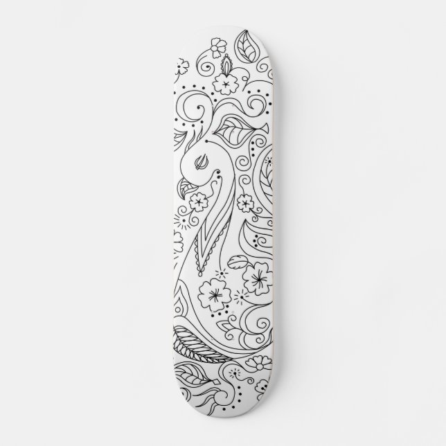 Hennastrauch Skateboard (Vorderseite)