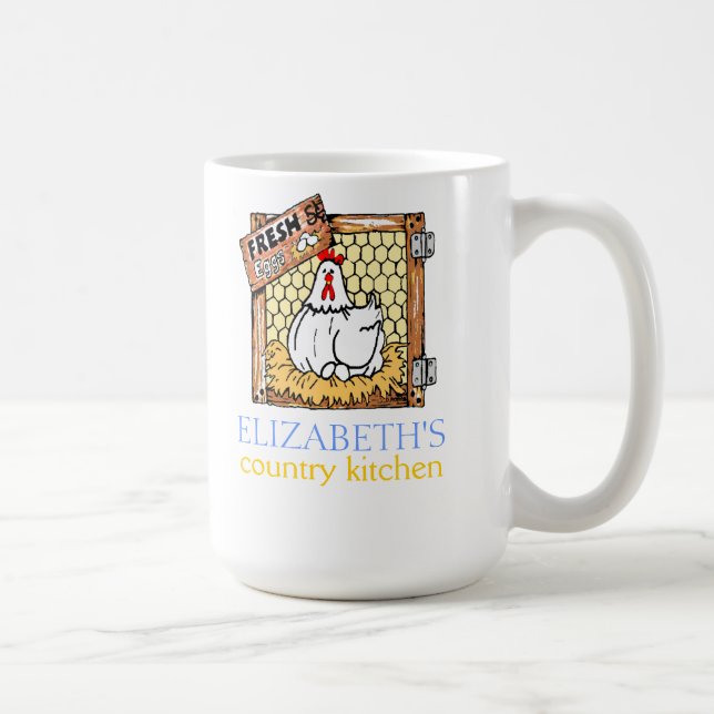 Henne frische Ei-Land Küche Kaffeetasse (Rechts)