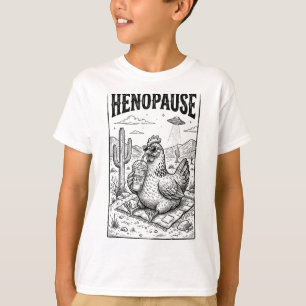 Hennenpause Lustiger Huhn Eiskaffee Wüsten-Alien U T-Shirt