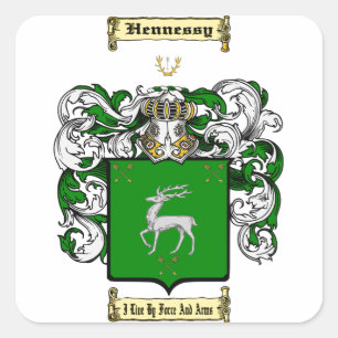 Hennessy Quadratischer Aufkleber