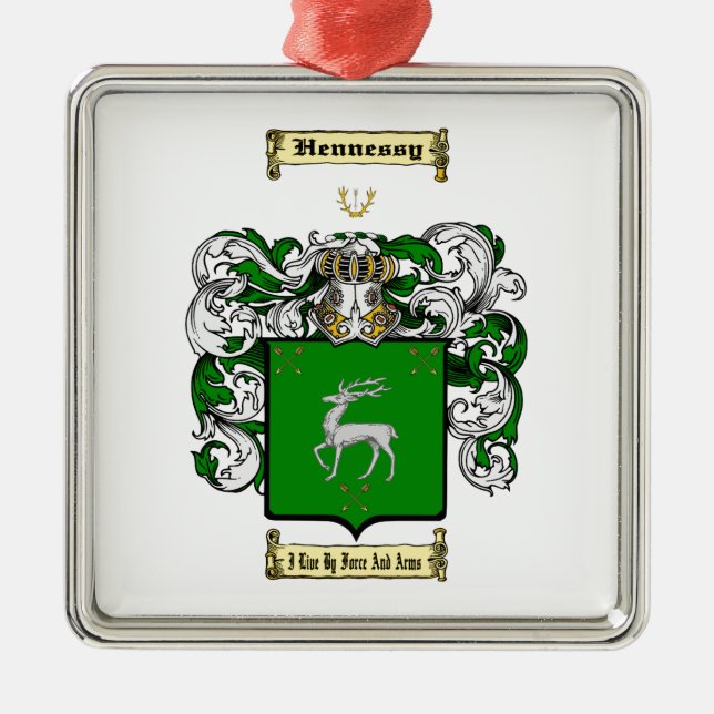 Hennessy Silbernes Ornament (Vorne)