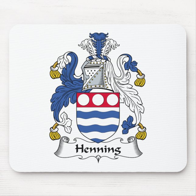 Henning-Familienwappen Mousepad (Vorne)