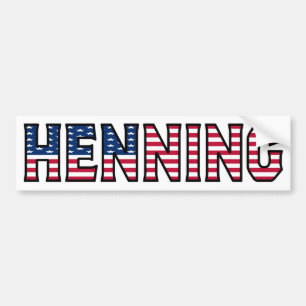 Henning Name Vorname USA Aufkleber Sticker Auto Autoaufkleber
