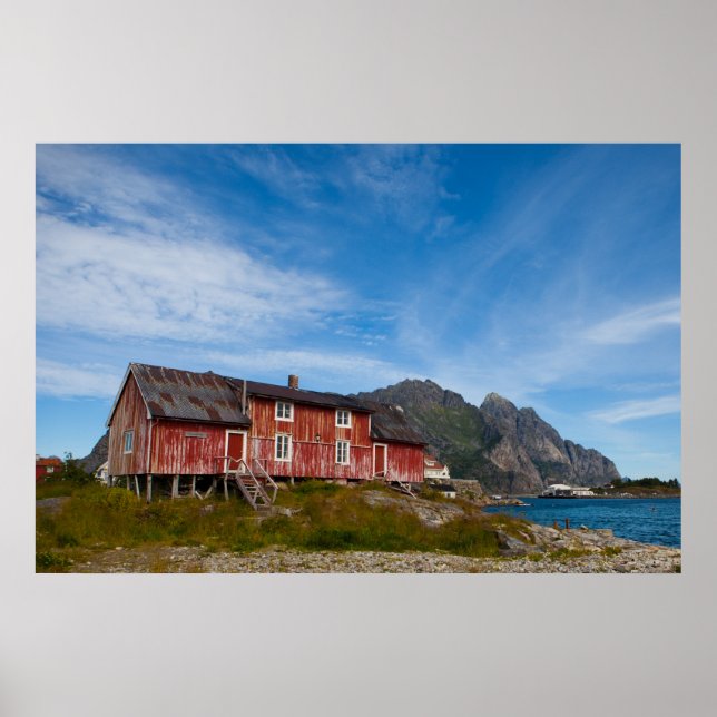 Henningsvær - Lofoten - Norwegen Poster (Vorne)