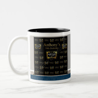 Hennything ist möglich Thema Hintergrund Zweifarbige Tasse