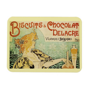 Henr Privat, Biscuits and Chocolate, Vintage  Magnet