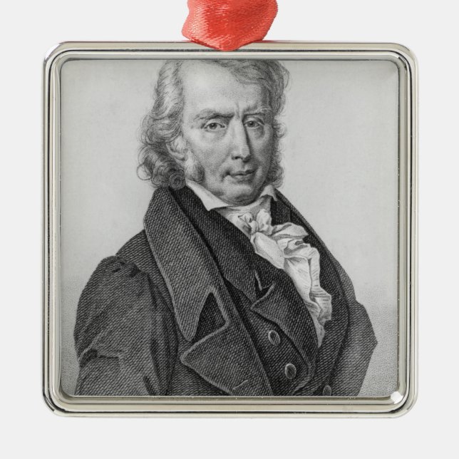 Henri Benjamin Constant de Rebecque als Silbernes Ornament (Vorne)