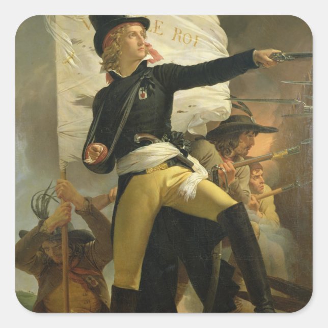 Henri de La Rochejaquelein , Leiter der Quadratischer Aufkleber (Vorderseite)