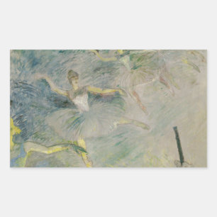 Henri de Toulouse-Lautrec - Ballett-Tänzer Rechteckiger Aufkleber