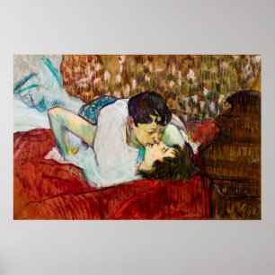 Henri de Toulouse-Lautrec: Der Kuss Poster