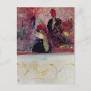 Henri de Toulouse-Lautrec Die Kiste im Mascaro Postkarte