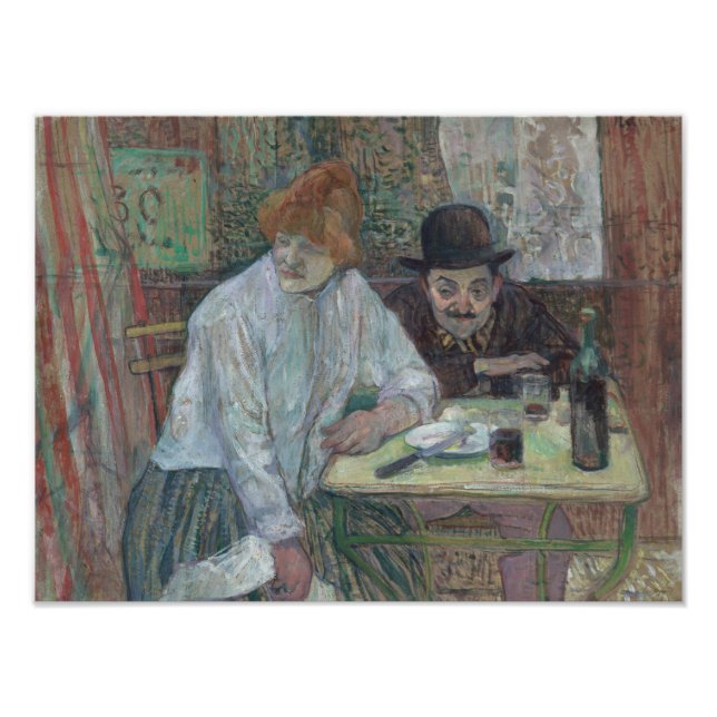 Henri de Toulouse-Lautrec - Im Café La Mie Fotodruck (Vorne)