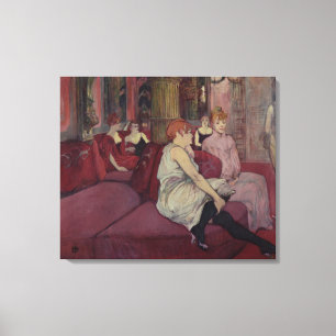 Henri de Toulouse-Lautrec Im Salon am Ru Leinwanddruck