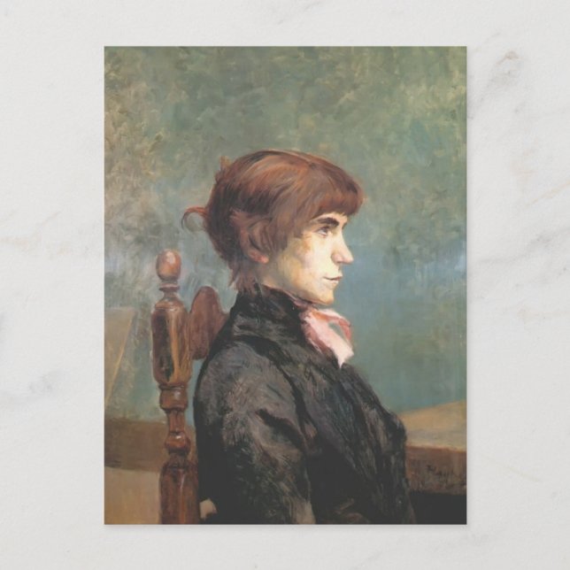 Henri de Toulouse-Lautrec-Jeanne Wenz Postkarte (Vorderseite)
